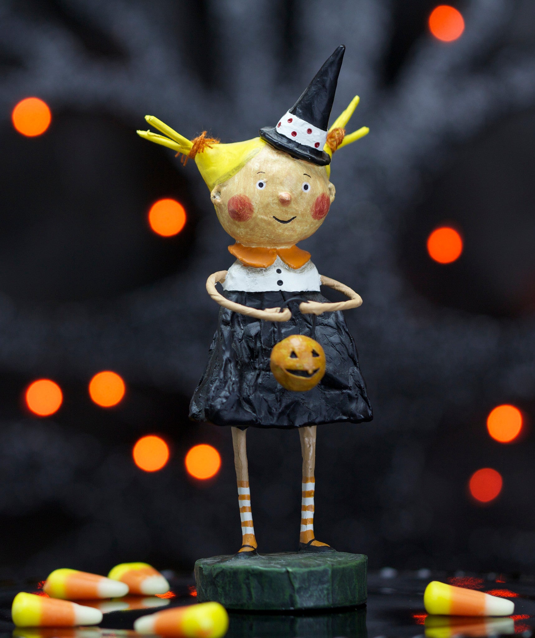 Adorable Dora Lori Mitchell Halloween Witch Figurine