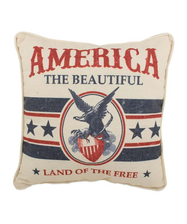 America The Beautiful Pillow by Bethany Lowe