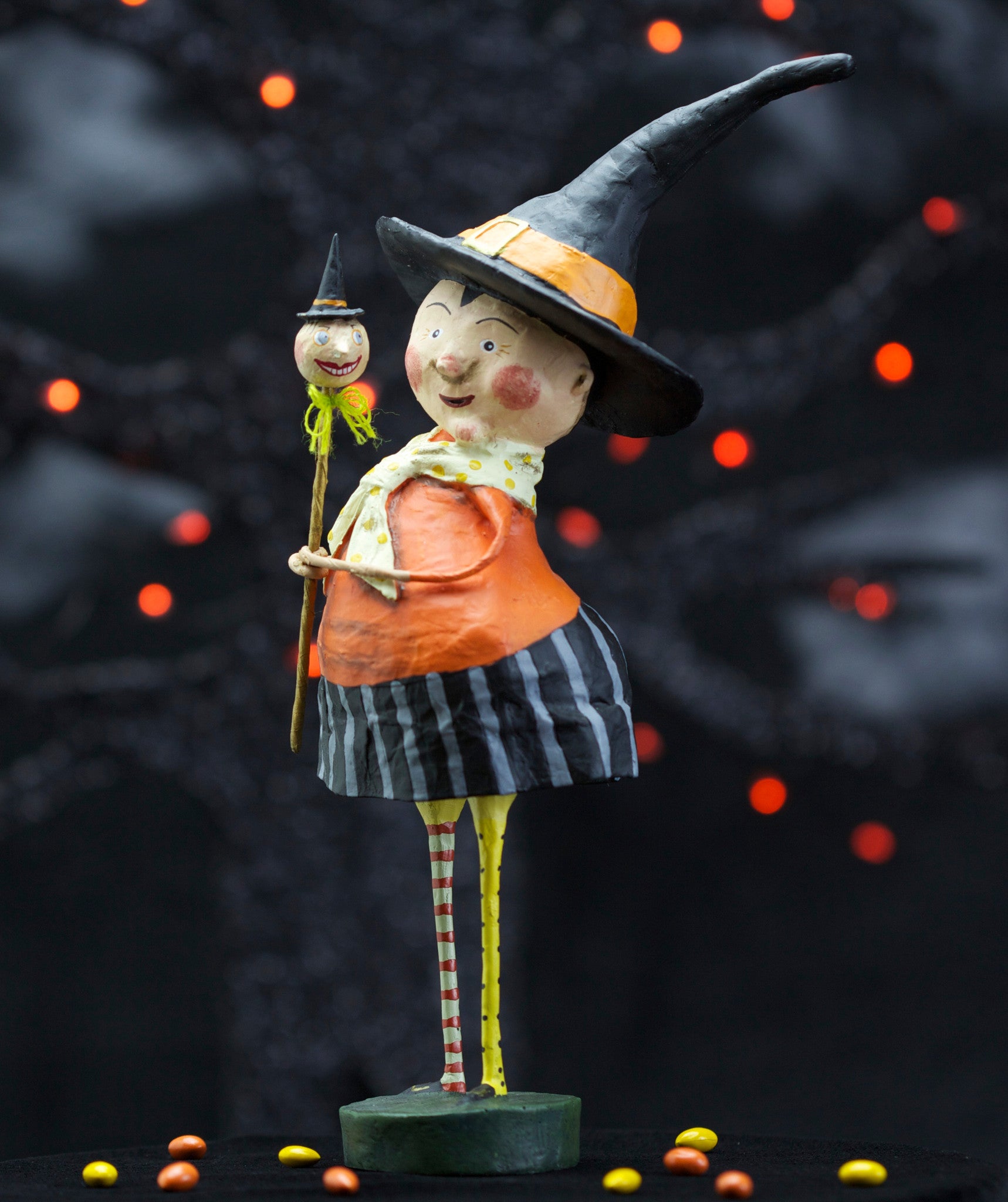 Annie McFanny Witch Lori Mitchell Halloween Figurine