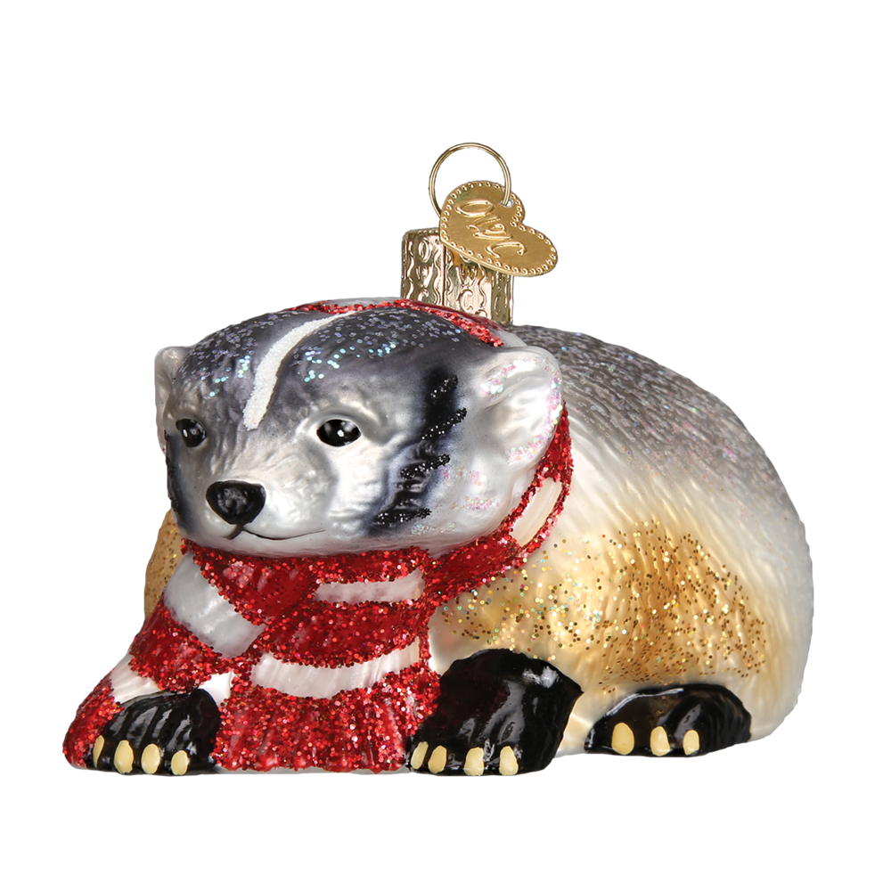 Badger Christmas Ornament