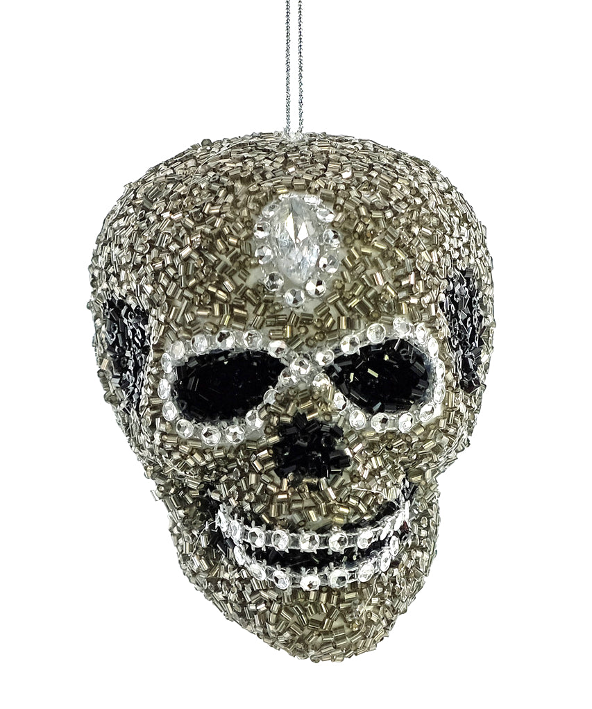 Beaded Skull Ornament by Katherine's Collection