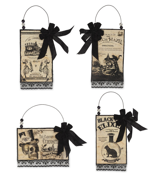 Bethany Lowe Apothecary Postcard Ornaments