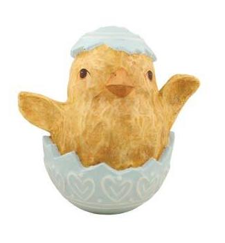 Large Chick in Easter Egg - Paper Mache