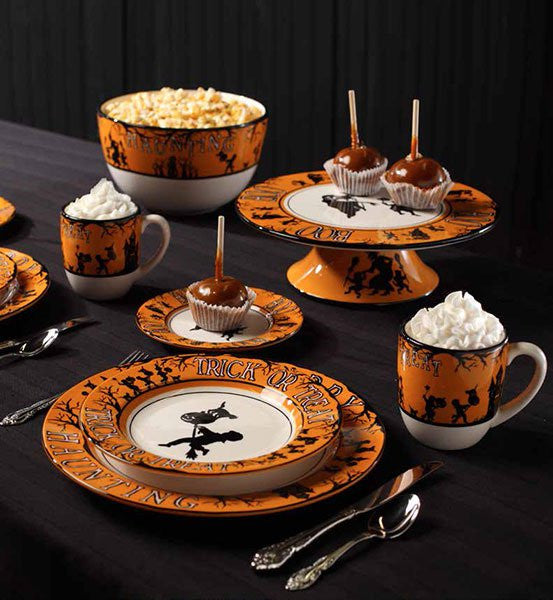 Bethany Lowe Happy Haunting Dinnerware - Vintage Style Halloween Dishes