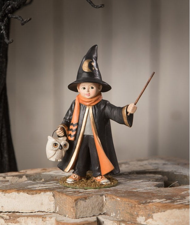 Halloween Wizard Lawrence Figurine