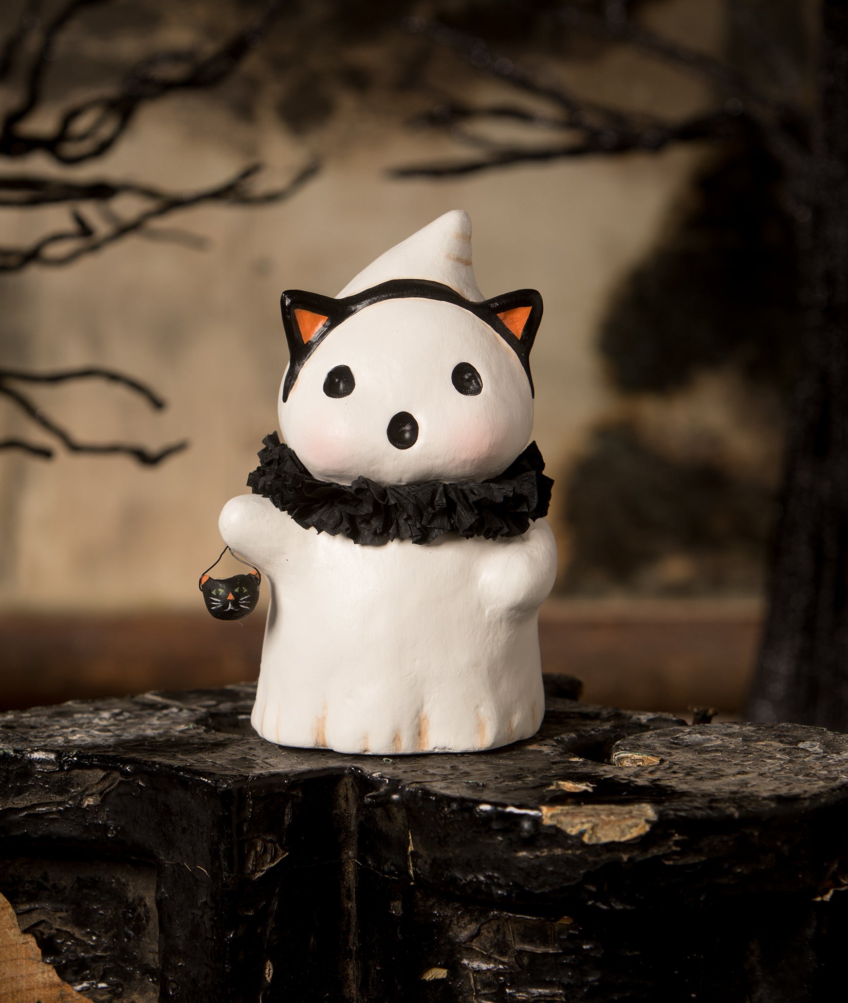 Kitty Boo Ghost Figurine