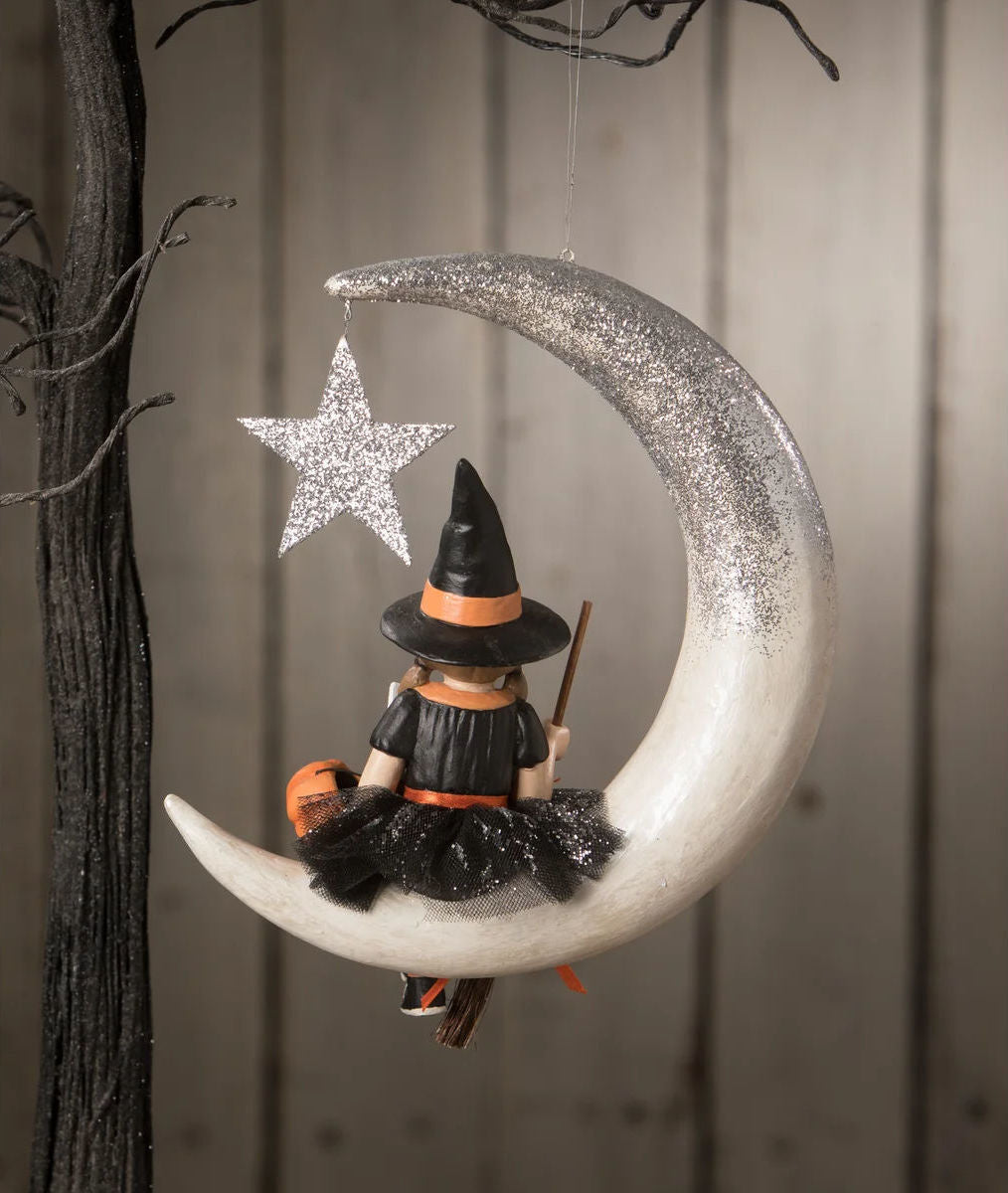 Bethany Lowe Little Fraya Witch on Moon