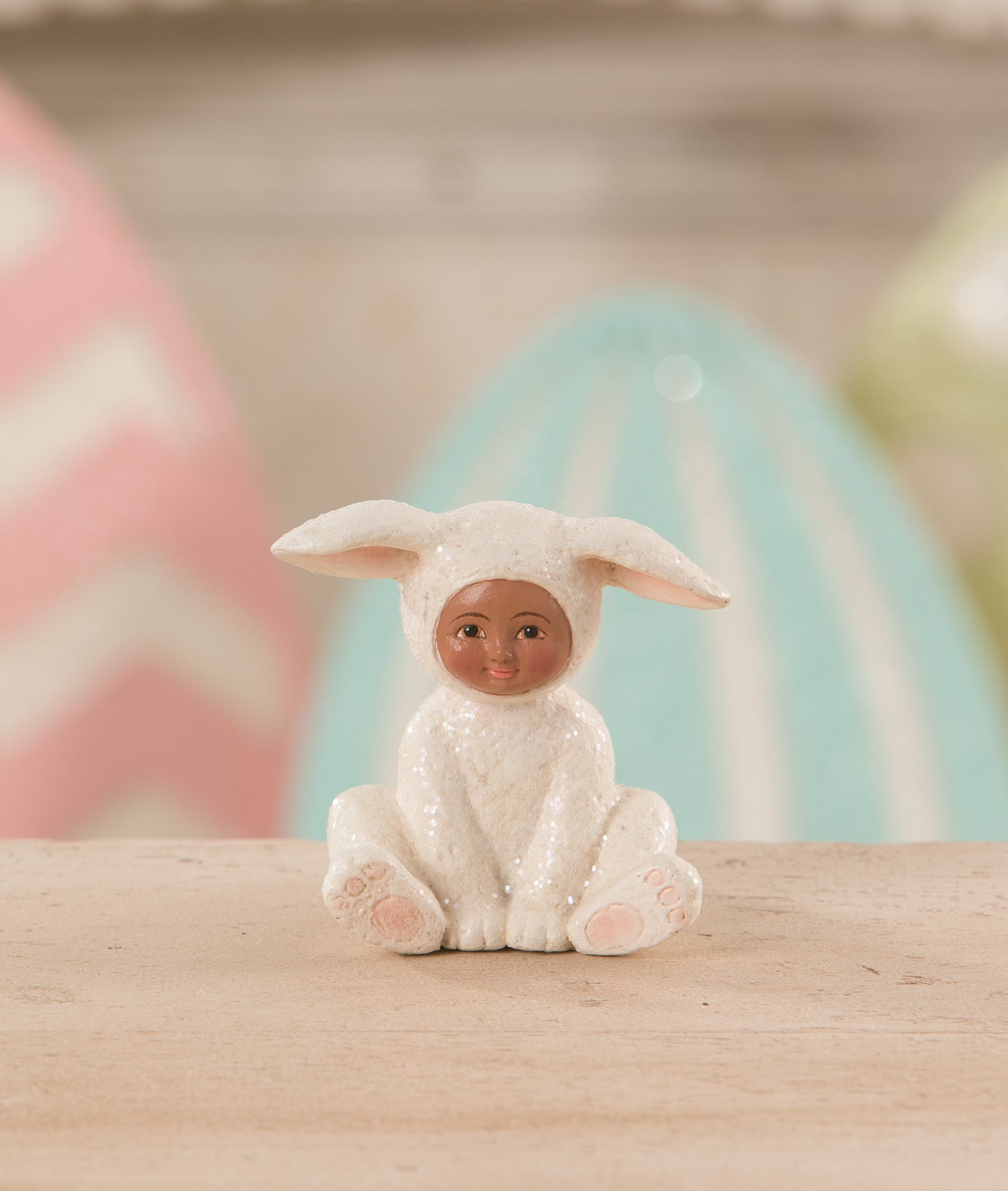 Sitting Sparkle Bunny Figurine by Bethany Lowe