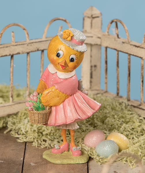 Bethany Lowe Tulip Chick | Cute Easter Figurines - TheHolidayBarn.com