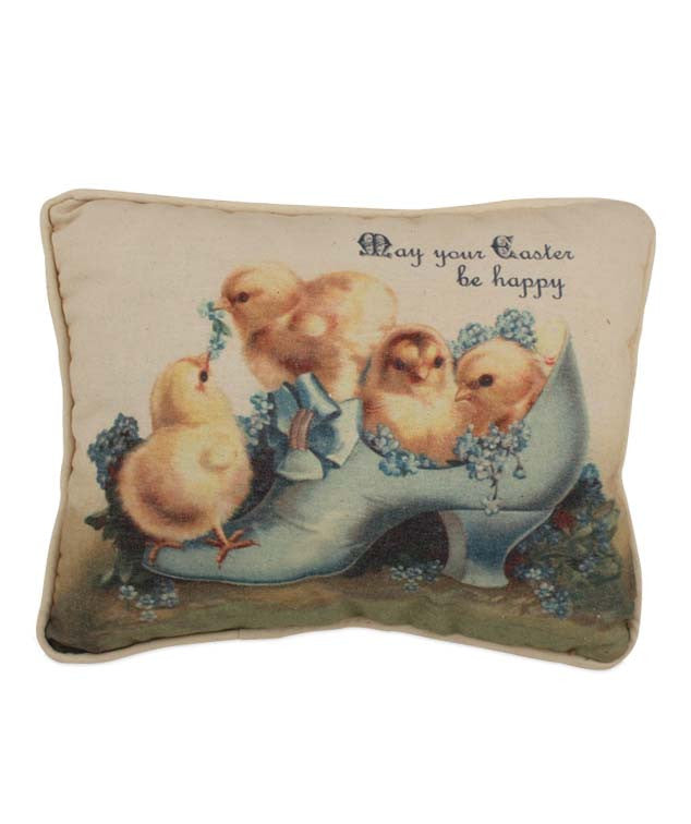 Bethany Lowe Vintage Chicks in Show Pillow