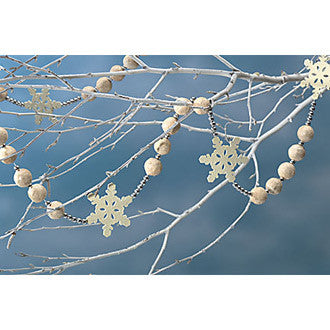 Batting Snowball Snowflake Garland
