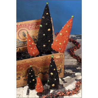 Halloween Bottle Brush Trees