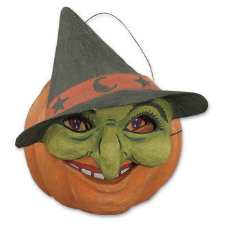 Pumpkin with Witch Mask Bucket
