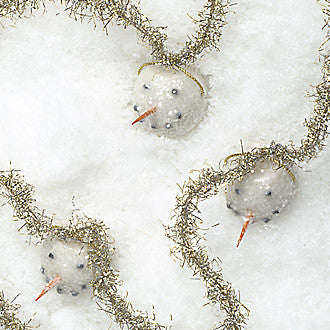 Vintage Tinsel Garland with Snowmen 