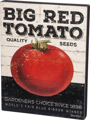 Big Red Tomato Sign