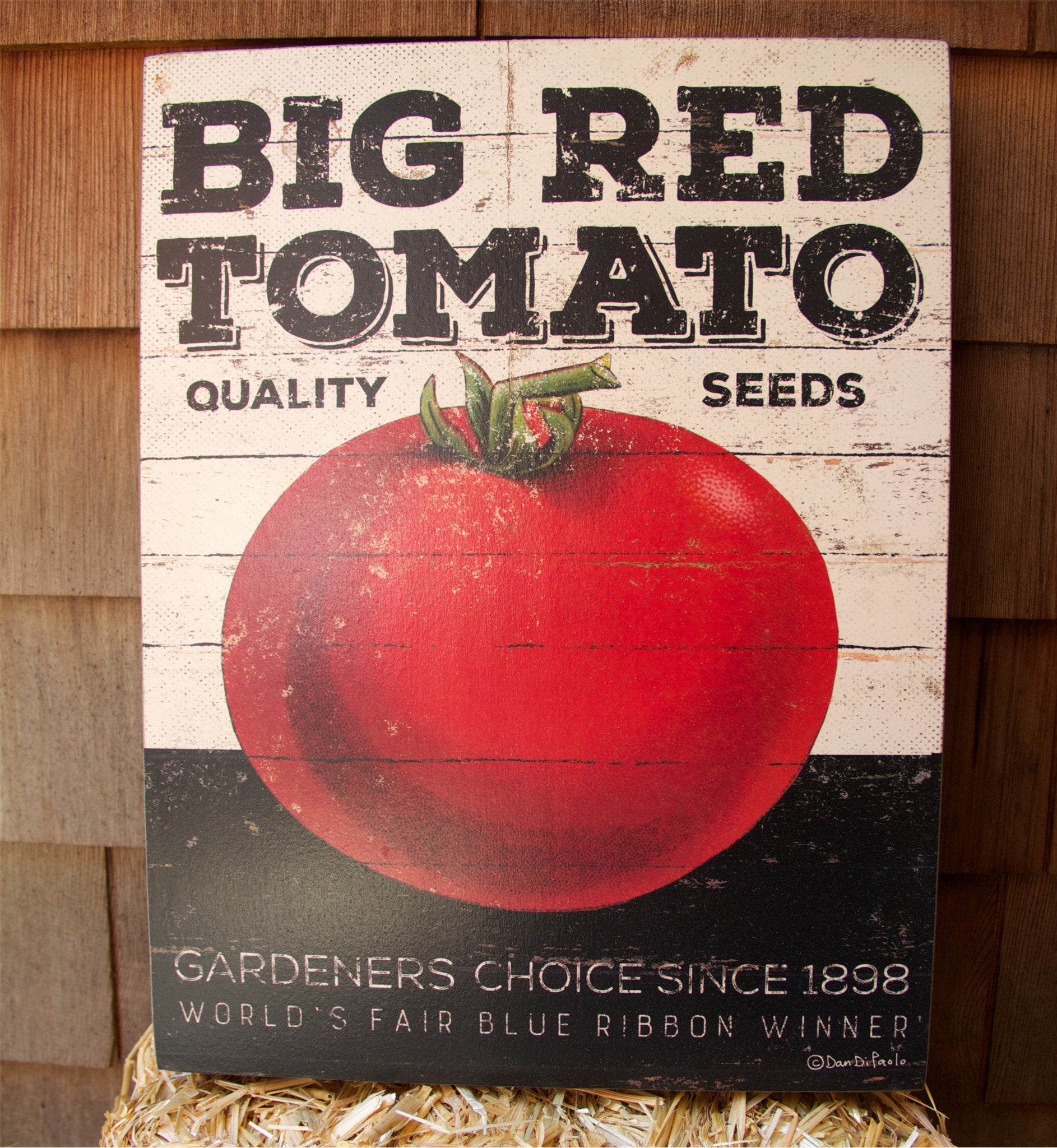 Big Red Tomato Sign - Kitchen Box Sign