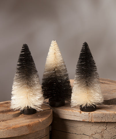 Bethany Lowe Magic Ombre Mini Bottle Brush Trees - Set of 3 – Holiday  Pizzazz