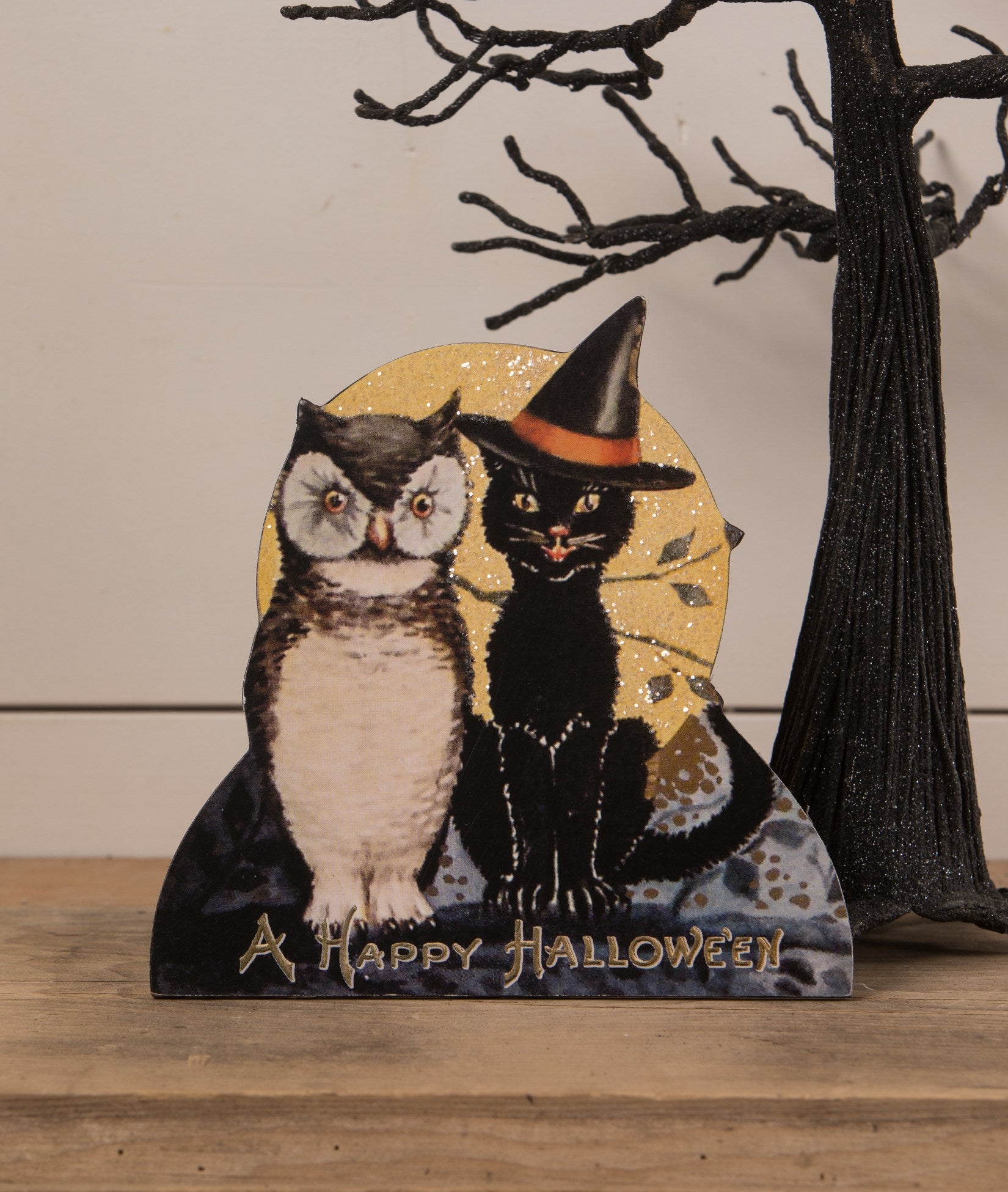 Black Cat and Owl Friends Dummy Board | Vintage Halloween ...