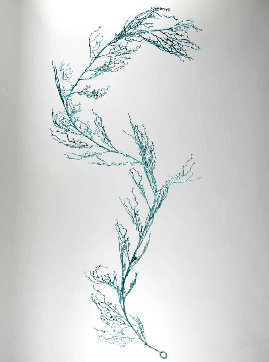 Blue Glittered Coral Garland by Katherine's Collection