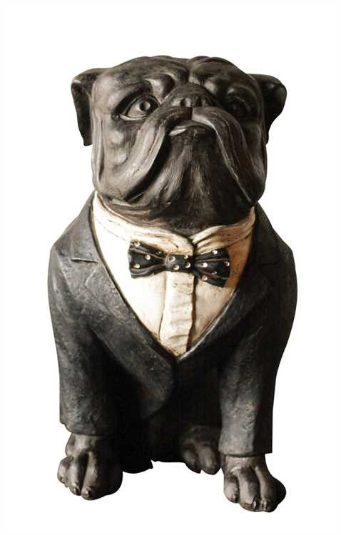 Winston Bulldog in Tux Figurine