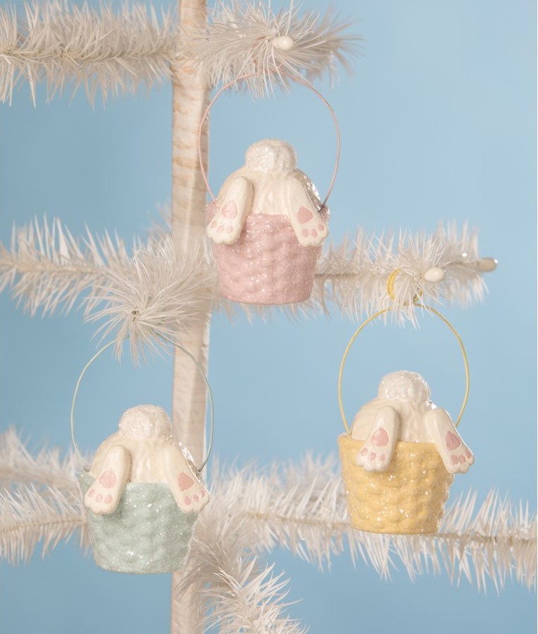 Bunny Hop Easter Basket Ornaments and Place Card Holders