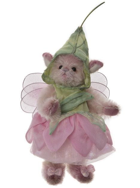Charlie Bears Flutterby Pixie, Fairy Teddy Bear, Pink & Green