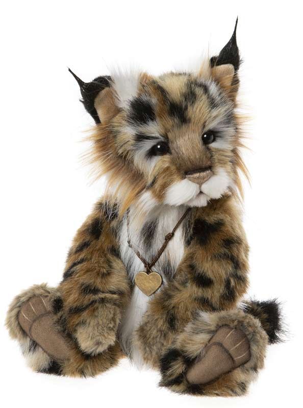 Charlie Bears Mischeif Maker Lynx Stuffed Animal