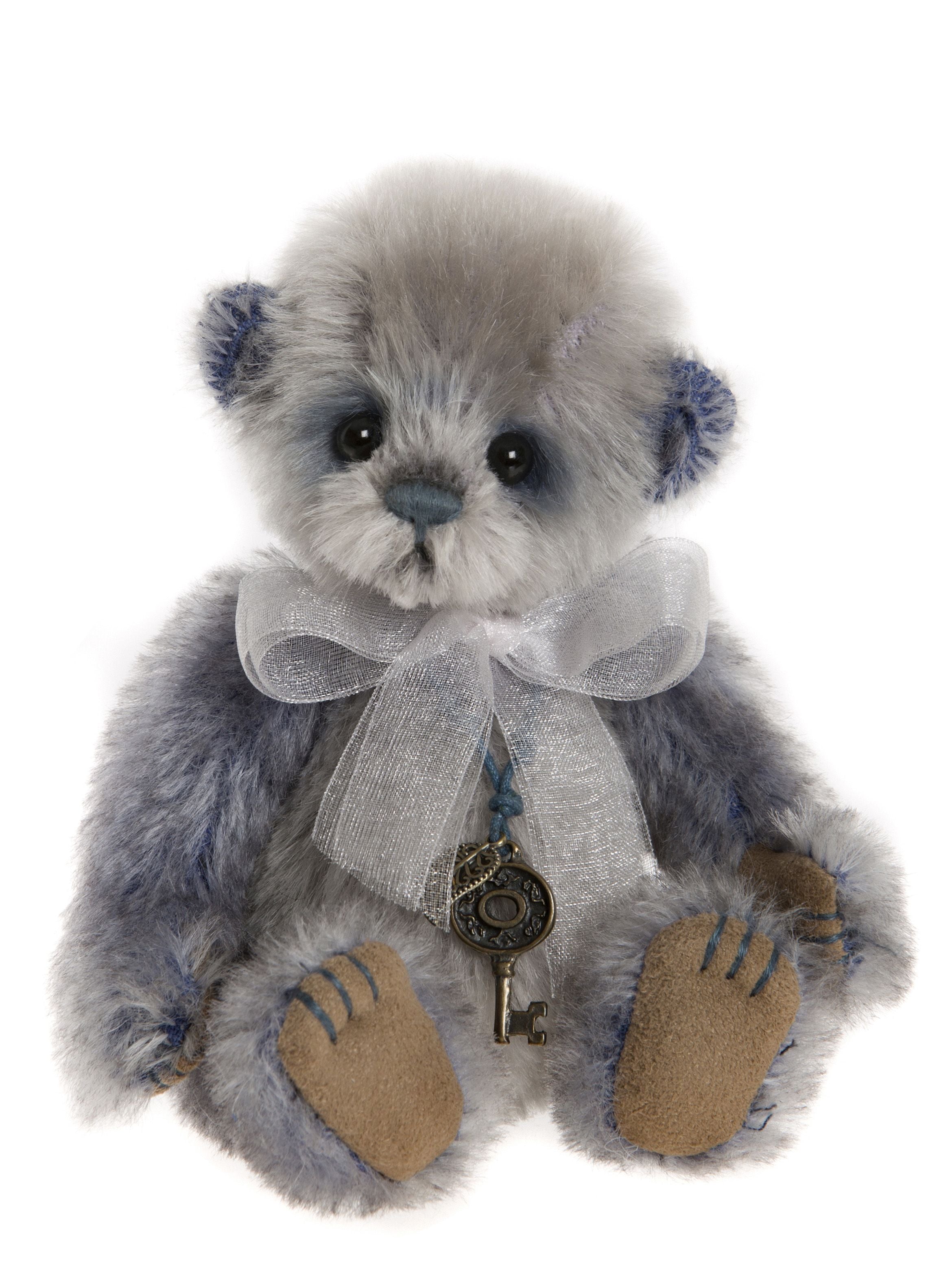 Charlie Bears Raindrop Panda Bear - Tiny Blue Mohair Minimo