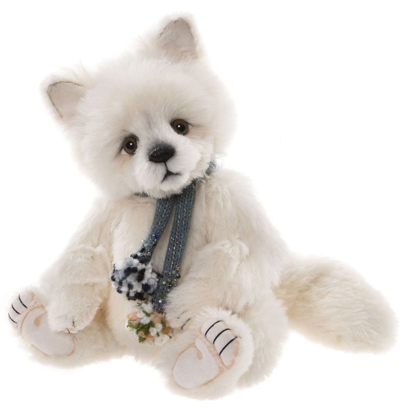Charlie Bears Snow Shoe White Fox Stuffed Animal