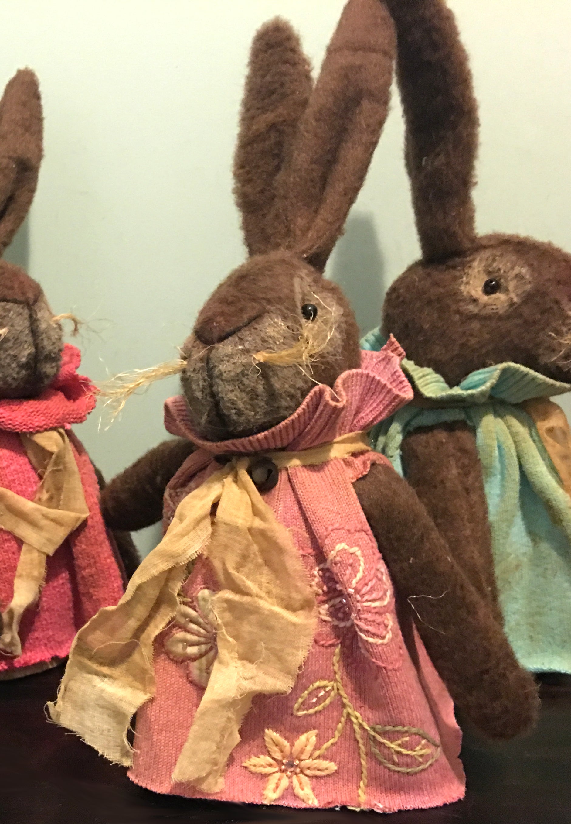 Cocoa Bunny - Handmade Primitive Rabbit | Primitive Easter Decorations ...