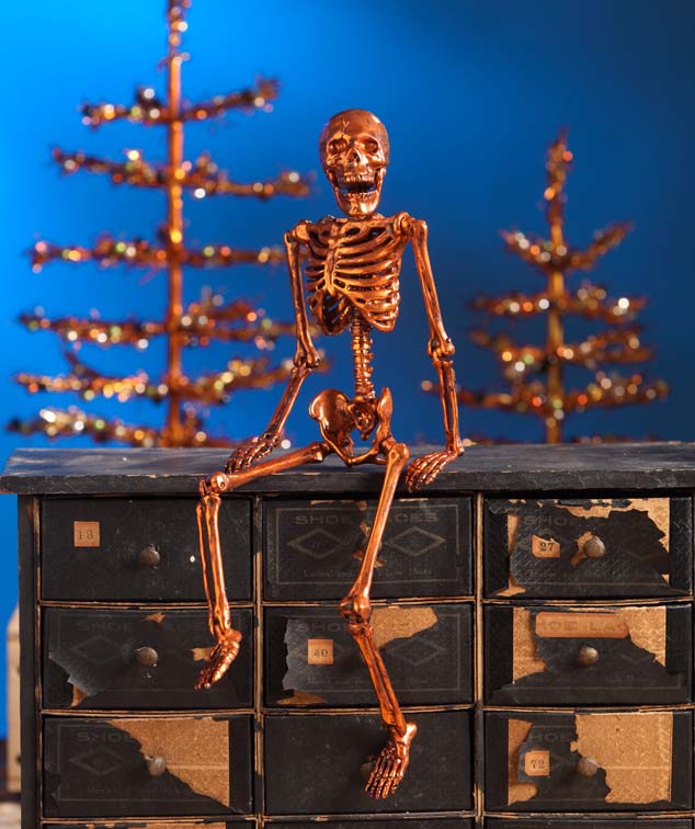 Bethany Lowe Copper Skeleton Prop