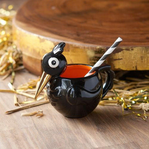 Crowie Black Crow Punch Cup by Glitterville Halloween