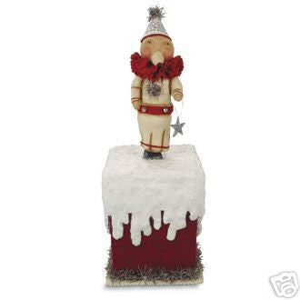 Starbright Santa on Chimney Box by Dee Foust