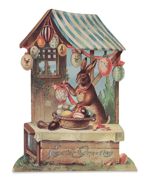 Easter Market Egg Stand Dummy Board with Vintage Easter Image