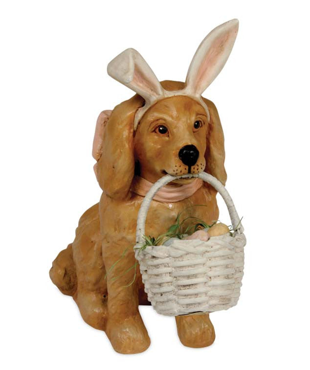 Easter Puppy Dog with Bunny Ears by Bethany Lowe