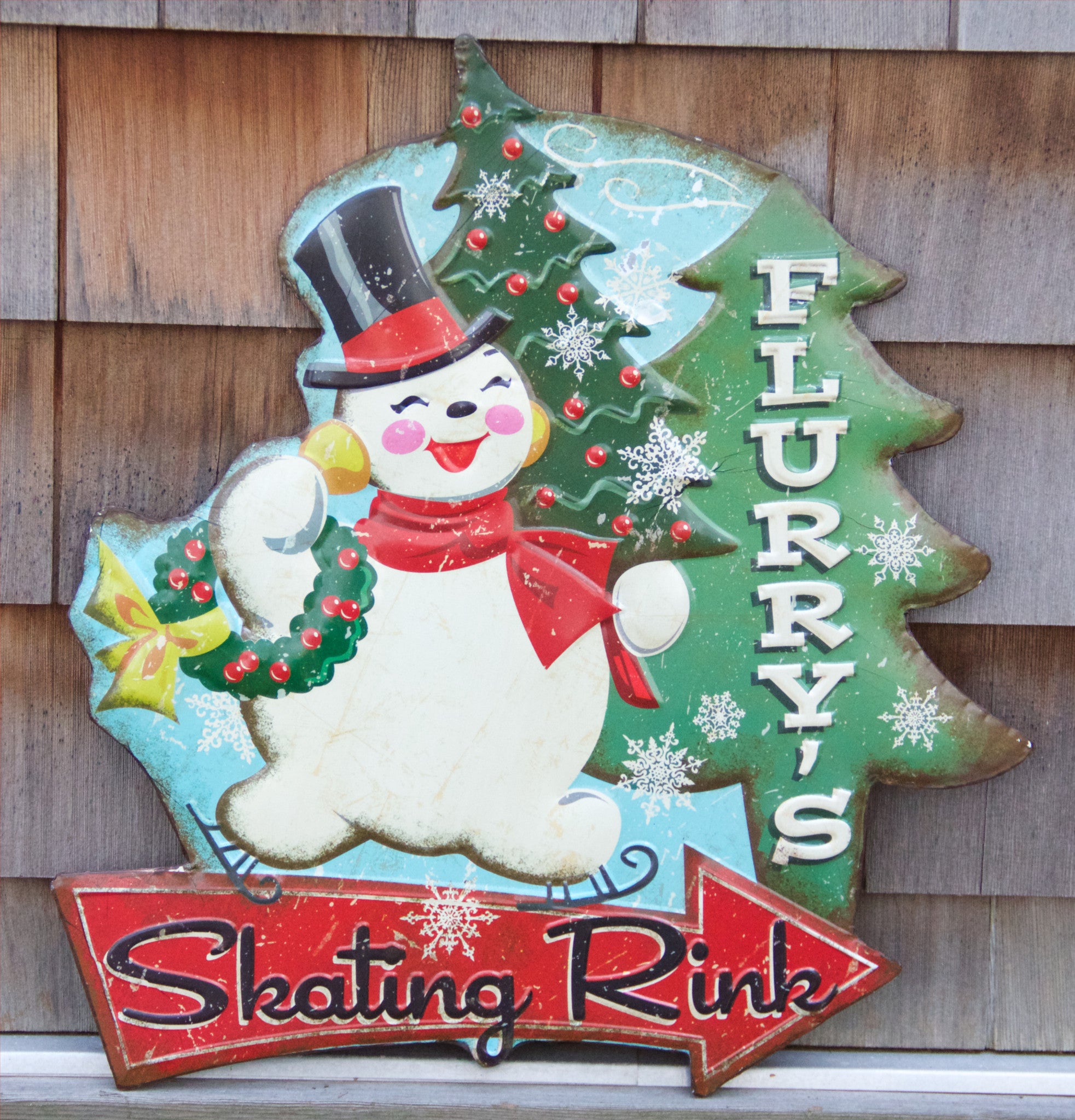 Flurry's Skating Rink - Tin Sign