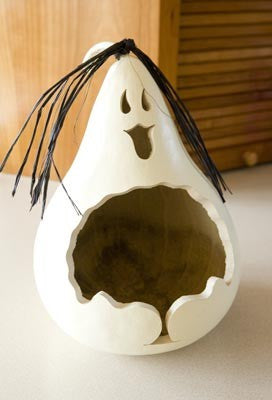 Ghost Candy Dish I Meadowbrooke Gourds - TheHolidayBarn.com