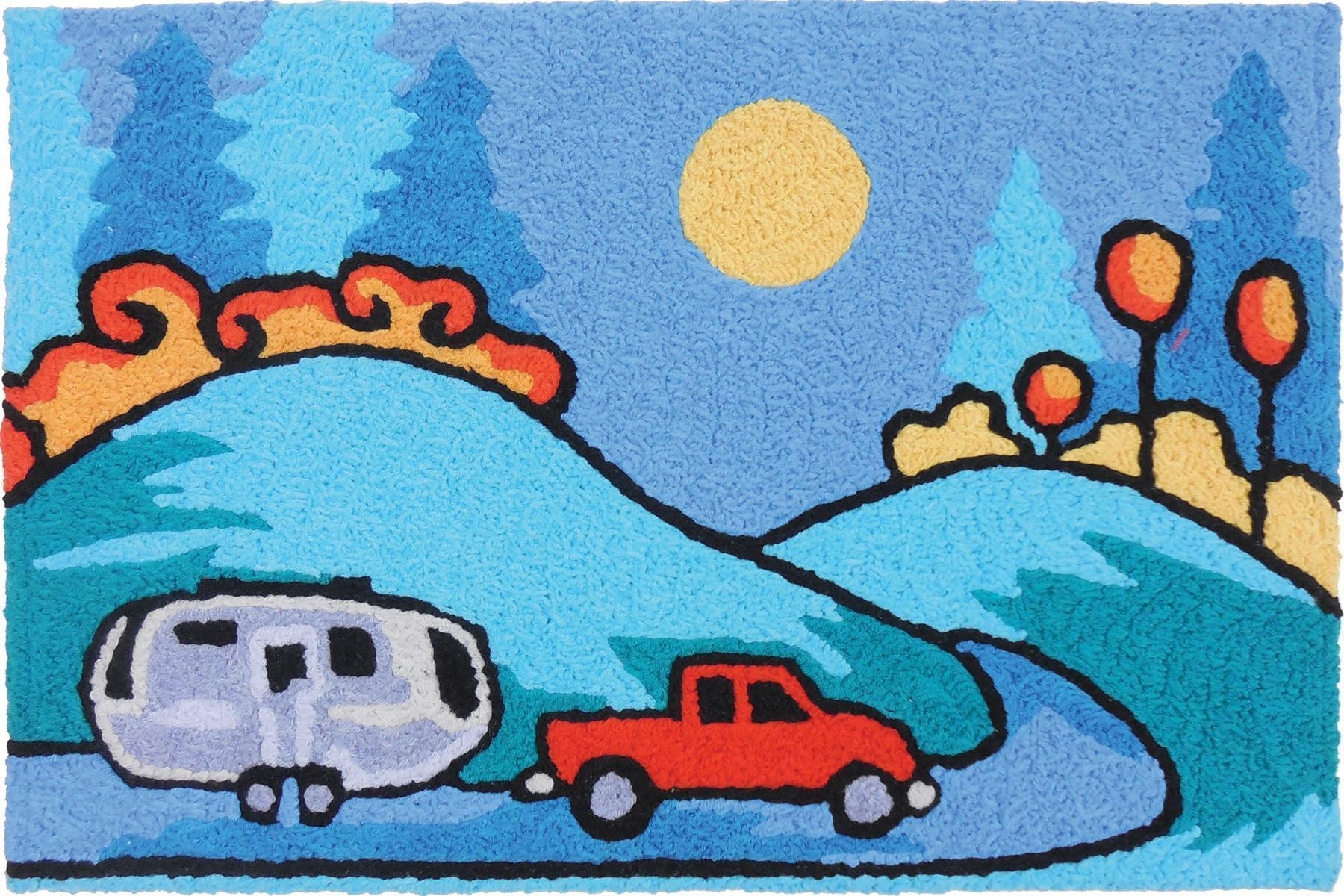 Viajar Rugs Follow Your Dreams Travel Trailer Rug - TheHolidayBarn.com