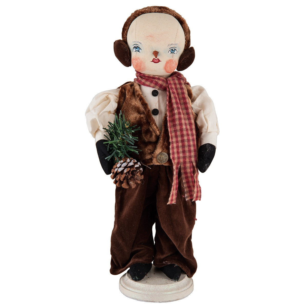 Forrest Standing Snowman - Joe Spencer Cloth Christmas Dolls