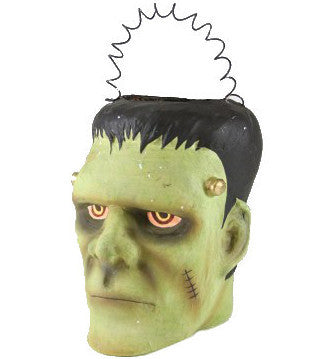 Frankenstein Monster Paper Mache Bucket