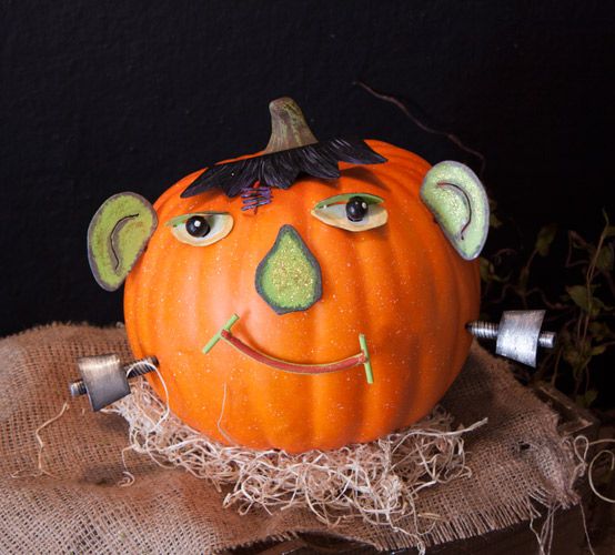 Frankenstein Monster Pumpkin Parts | Metal Halloween Decorations ...