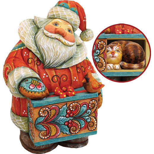 G. Debrekht Santa with Cat - Secret Box
