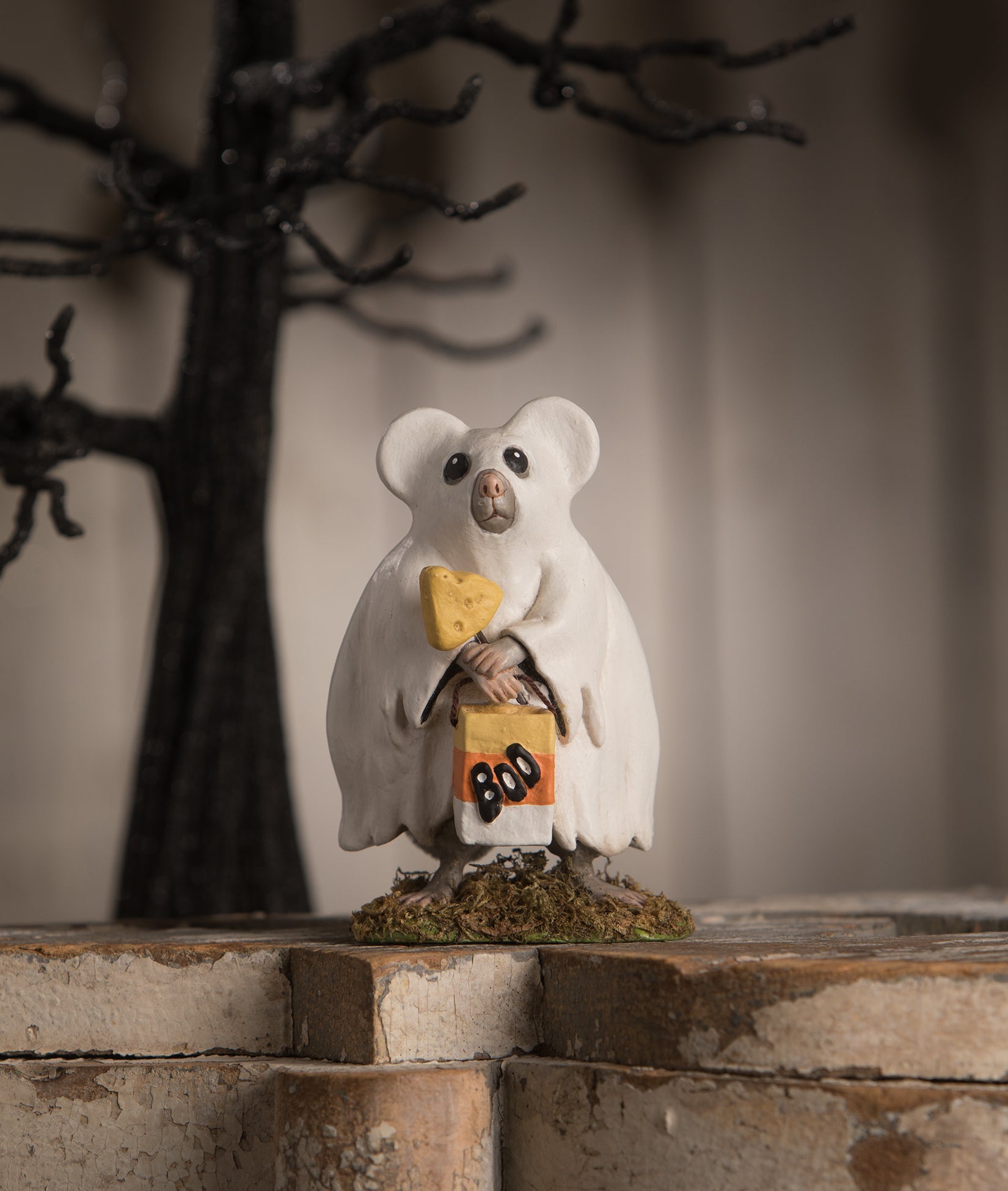 Ghostie Timmy Mouse Figurine by Bethany Lowe