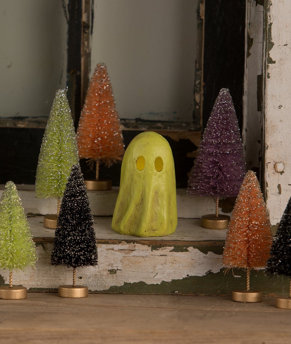 Ghoulish Green Ghost Luminary by Bethany Lowe