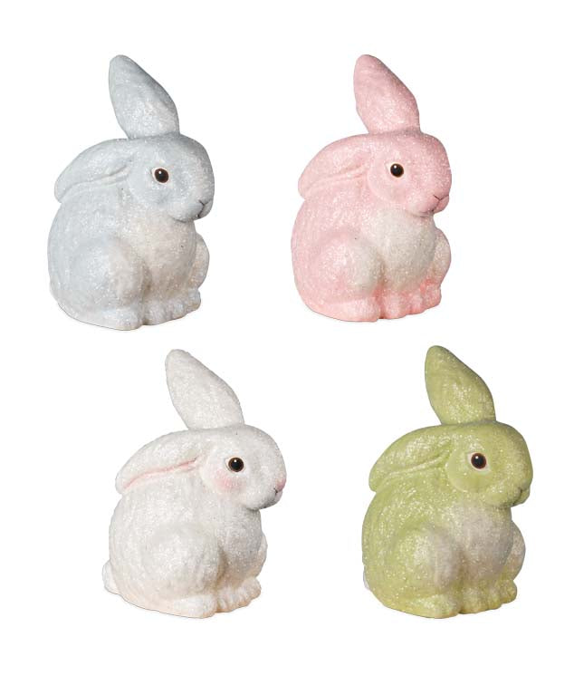 Bethany Lowe Glittered Egg Dye Bunny Rabbits