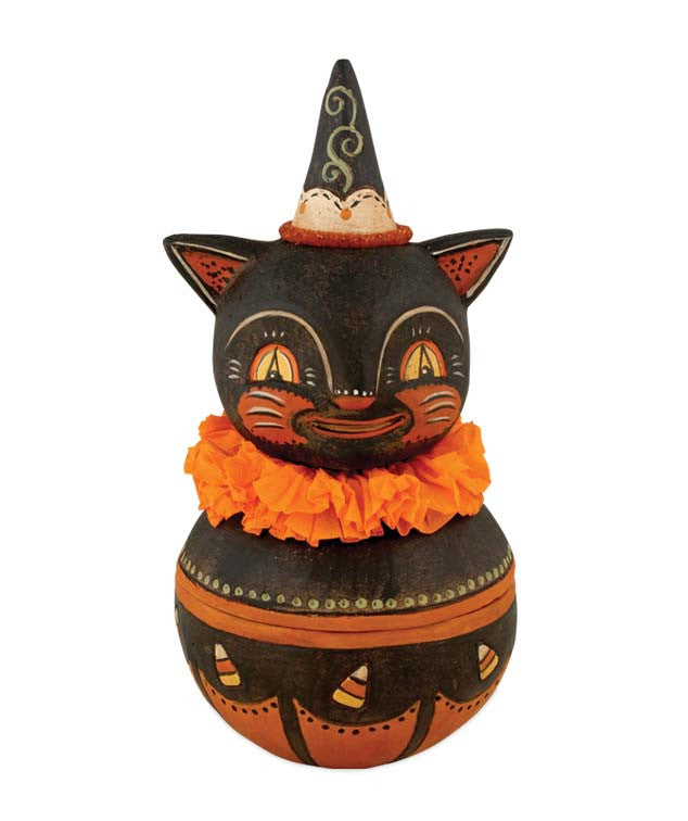 Happy Cat Candy Bowl Container by Johanna Parker