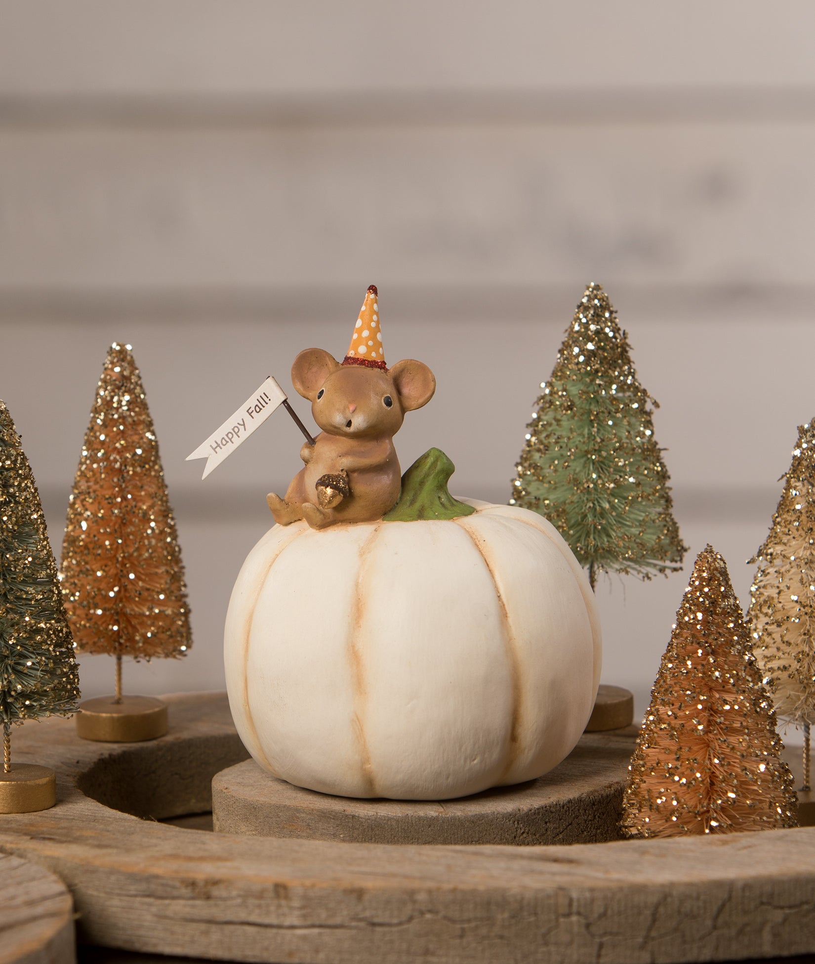 Happy Fall Mouse On Pumpkin Cute Decorations by Michelle Allen ...