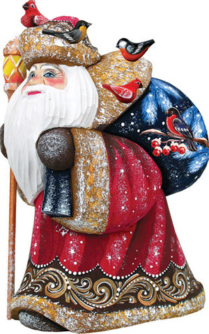 G. Debrekht Russian Santa Wooden Wine Bottle Box