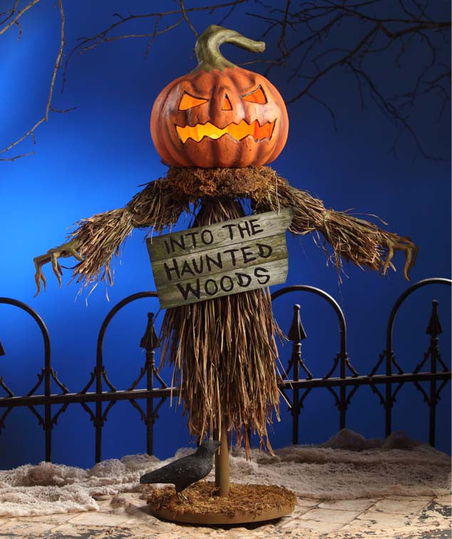 Halloween Pumpkin Head Scarecrow