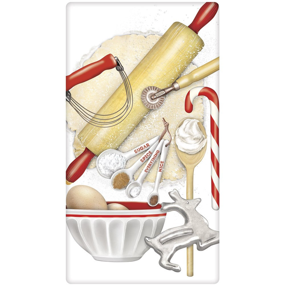 Holiday Baking Cookies Flour Sack Towel by Mary Lake-Thompson